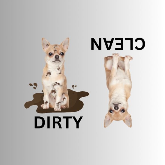CHIHUAHUA Clean Dirty Dishwasher Flexible Magnet - Picture 1 of 1